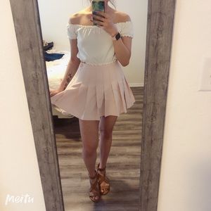 Baby Pink Mini Skirt